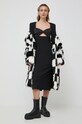 Karl Lagerfeld płaszcz 236W1510 czarny AW23