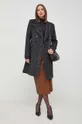 Morgan cappotto con aggiunta di lana grigio