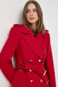 κόκκινο Παλτό από μείγμα μαλλιού Morgan