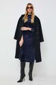 Kabát s prímesou vlny MAX&Co. 70140523 tmavomodrá AW23