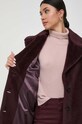 Marella płaszcz wełniany 2330161536200 bordowy