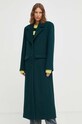 Gestuz palton de lana 10908183 verde AW23