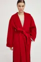 Μάλλινο παλτό By Malene Birger κόκκινο