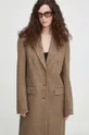 marrone Remain cappotto in lana