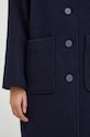 Vlněný kabát American Vintage BAZ17BFH23 námořnická modř