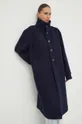 Μάλλινο παλτό American Vintage σκούρο μπλε