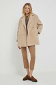Joop! płaszcz z domieszką wełny 30039358 beżowy AW23