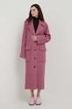 Παλτό από μείγμα μαλλιού Lovechild ροζ 9203484