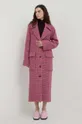 rosa Lovechild cappotto con aggiunta di lana