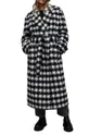crna Kaput s primjesom vune AllSaints Haithe Ženski