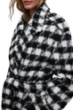AllSaints płaszcz z domieszką wełny Haithe czarny