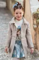 μπεζ Παιδικό παλτό Mayoral Για κορίτσια