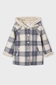 Mayoral płaszcz dziecięcy z domieszką wełny 4408.6H.Mini.9BYX niebieski AW23