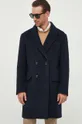 σκούρο μπλε Μάλλινο παλτό Liu Jo