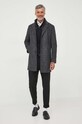 BOSS płaszcz z domieszką wełny 50502319 czarny AW23