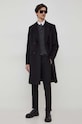 BOSS płaszcz wełniany 50502328 czarny AW23