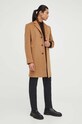 Vlnený kabát Tiger Of Sweden T71051001 hnedá AW23