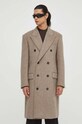 Vlněný kabát Tiger Of Sweden T71897001 béžová AW23