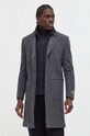 Vlněný kabát Superdry šedá M5011790A.B25