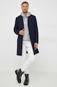 Calvin Klein płaszcz wełniany K10K110462 granatowy AW23