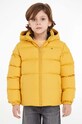 Детская пуховая куртка Tommy Hilfiger с утеплением жёлтый KB0KB08341.74.122.9BYX