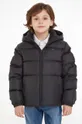 μαύρο Παιδικό μπουφάν με πούπουλα Tommy Hilfiger Για αγόρια