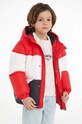 Tommy Hilfiger geaca de puf pentru copii cu captuseala rosu KB0KB08559.74.122.9BYX