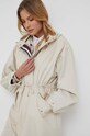 Bavlněná bunda Tommy Hilfiger béžová WW0WW38938