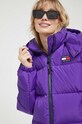 Tommy Jeans kurtka puchowa fioletowy DW0DW14661