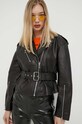 Δερμάτινο jacket HUGO μαύρο 50499786