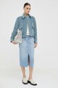 PS Paul Smith geaca din velur W2R.312J.L31070 albastru AW23