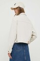 Odzież Pepe Jeans kurtka jeansowa Foxy PL402221.000 beżowy