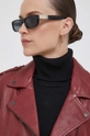 bordo Usnjena biker jakna Pepe Jeans