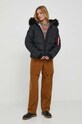 Bunda Alpha Industries Hooded Puffer Wmn 108004.03 černá AW23