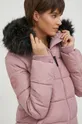rózsaszín Alpha Industries rövid kabát Hooded Puffer Wmn