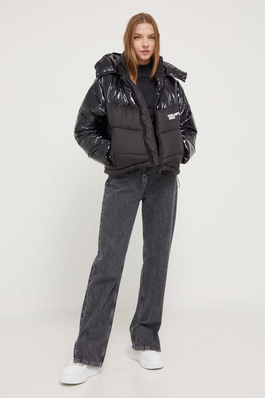 Μπουφάν Karl Lagerfeld Jeans 235J1500 μαύρο AW23