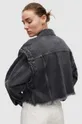 čierna Bunda a vesta AllSaints 2in1 Chlo Denim