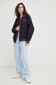 Μάλλινο μπουφάν bomber Drykorn 84397.120010 σκούρο μπλε AW23