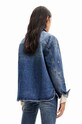Τζιν μπουφάν Desigual 23WWED02 μπλε AW23