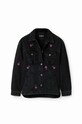 Desigual geacă din denim 23WWED33 WOMAN DENIM TRUCKER JACKET 23WWED33 negru