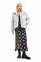 Desigual kurtka 23WWEW56 WOMAN WOVEN PADDED SHORT OVERCO pozostałe beżowy 23WWEW56