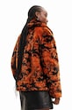 Desigual kurtka 23WWEW69 WOMAN WOVEN FAKE FUR 23WWEW69 pomarańczowy AW23