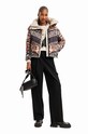 Desigual giacca 23WWEW90 WOMAN WOVEN PADDED SHORT OVERCO beige 23WWEW90