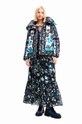 Bunda Desigual 23WWEW93 WOMAN WOVEN PADDED SHORT OVERCO námořnická modř 23WWEW93