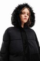 Odzież Desigual płaszcz 23WWEW98 WOMAN WOVEN PADDED LONG OVERCOA 23WWEW98 czarny