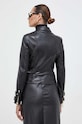 Ρούχα Δερμάτινο μπουφάν Guess W3BL93.K8S30 μαύρο