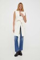 Luisa Spagnoli gilè con in lana 540242 beige AW23