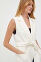 Luisa Spagnoli gilè con in lana 540242 beige