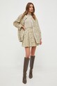 Custommade geaca din amestec de lana 999580881 verde AW23