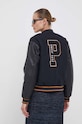 Ruházat Pepe Jeans bomber dzseki gyapjú keverékből NELLA PL402277.594 sötétkék